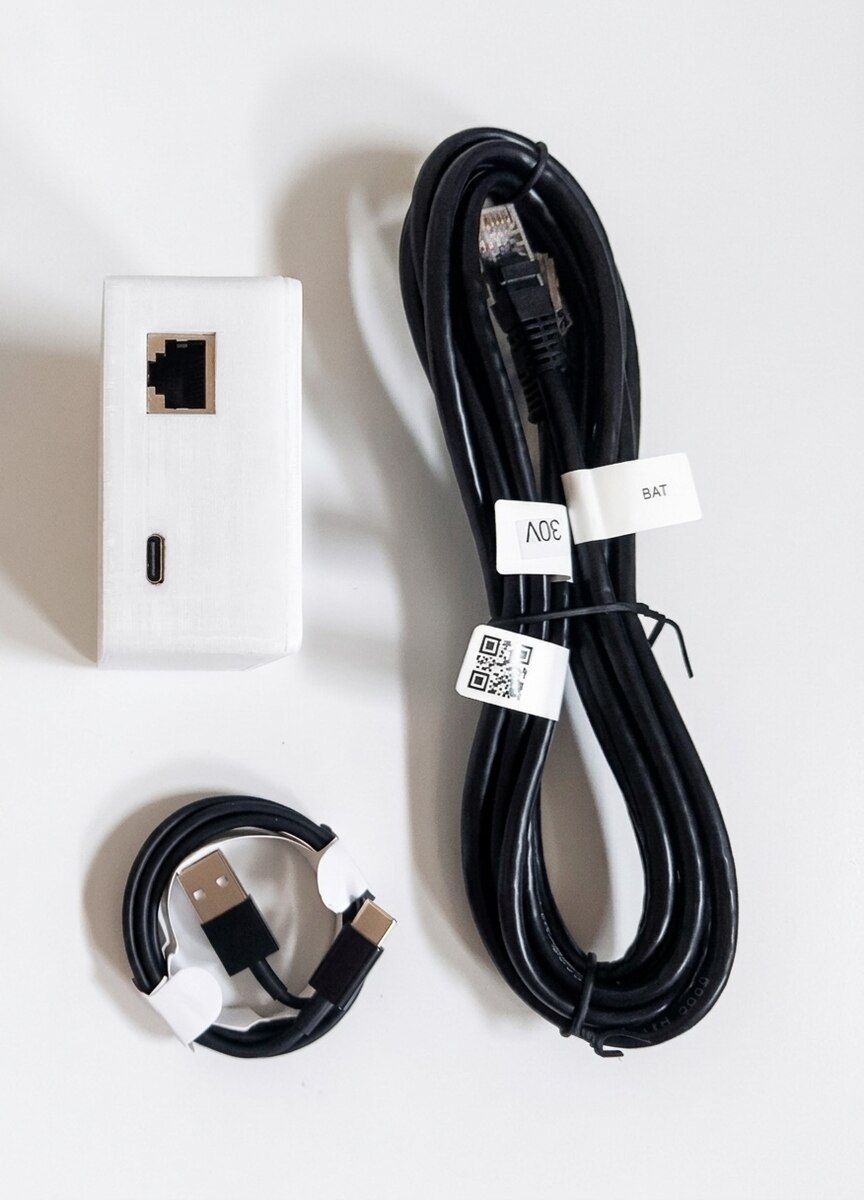 Presa RJ45 RS485 e presa di alimentazione USB-C di JK BMS Monitor