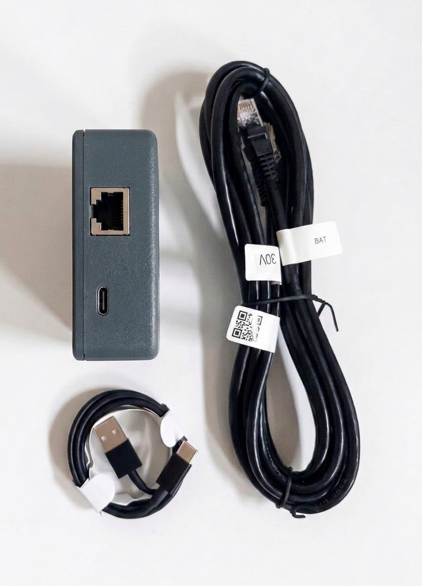Toma RJ45 RS485 y toma de alimentación USB-C de JK BMS Monitor
